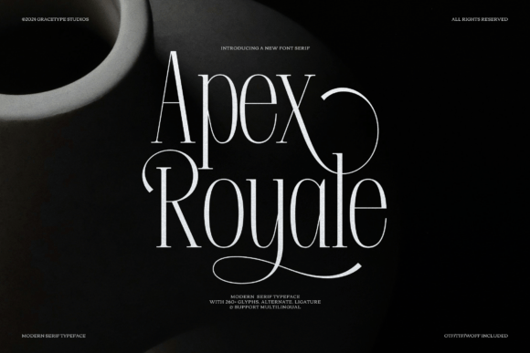 Apex Royale: A Serif Font for Campaigns That Speak with Elegance