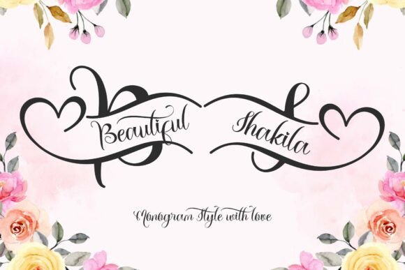 Beautiful Shakila Monogram: A Font for Timeless Elegance