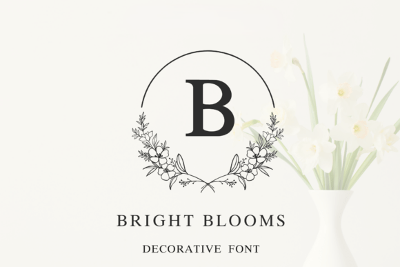 Bright Blooms Monogram