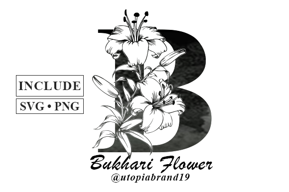 Bukhari Flower Monogram: A Timeless Font for Handmade Creators