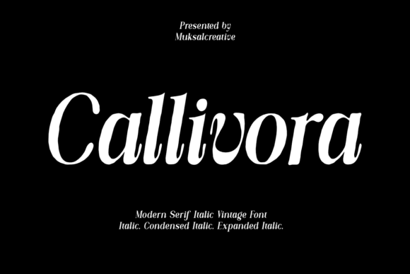 Callivora Italic: A Serif Font for Modern Web Design