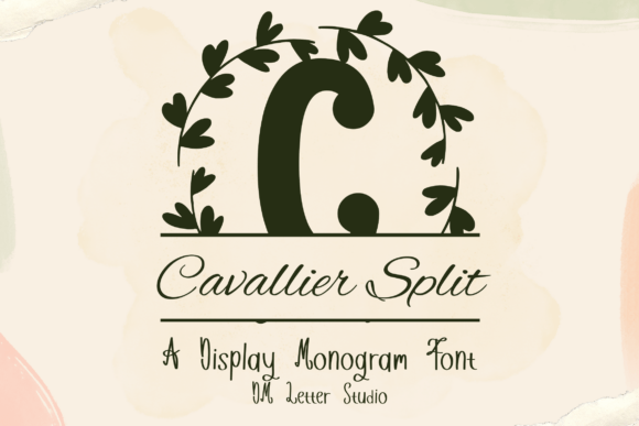Cavallier Split Monogram: A Timeless Serif for Editorial Elegance