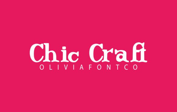 Chic Craft: A Romantic Slab Serif for Creative Branding