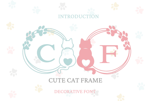 Cute Cat Frame: A Playful Typographic Companion for Branding