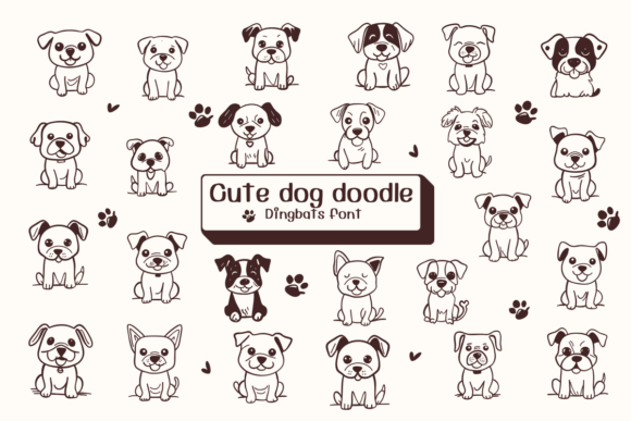 Cute Dog Doodle: The Font That Makes Your Campaigns Pop