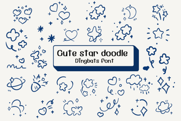 Cute Star Doodle: The Font That Elevates Your Brand