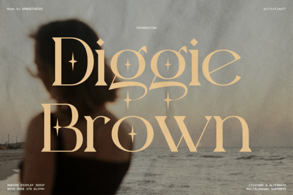 Diggie Brown: A Serif Font for Elegant Digital Branding
