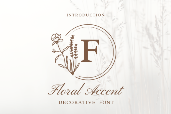 Floral Accent Monogram: A Designer’s Take on Elegant Typography