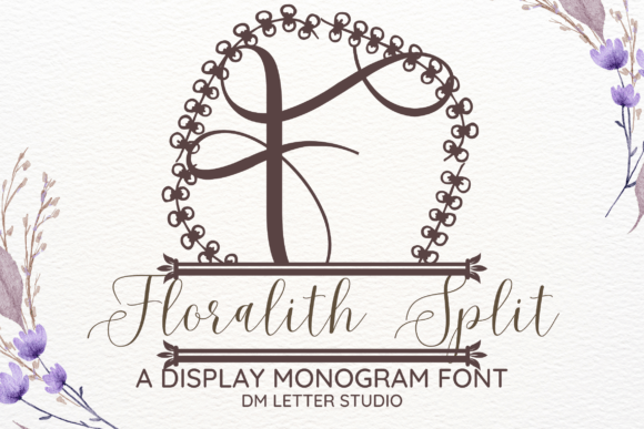 Floralith Split Monogram: A Versatile Font for Editorial Design