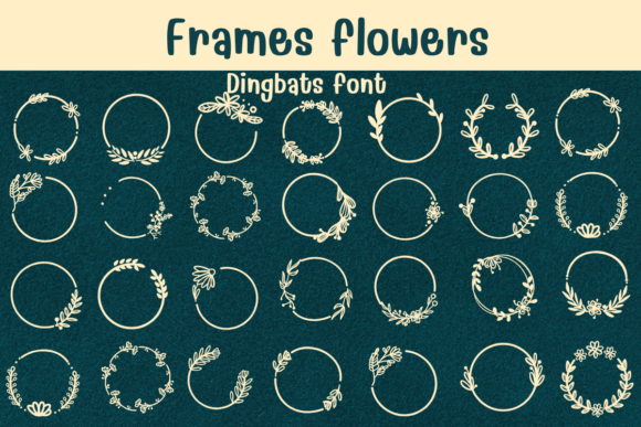 Frames Flowers: A Beautiful Font for Digital Branding