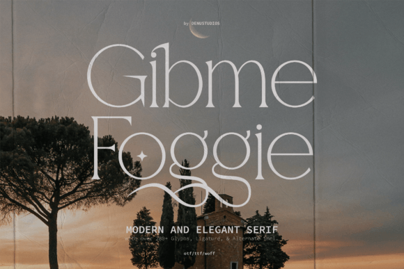 Gibme Foggie: A Serif Font for Editorial Sophistication