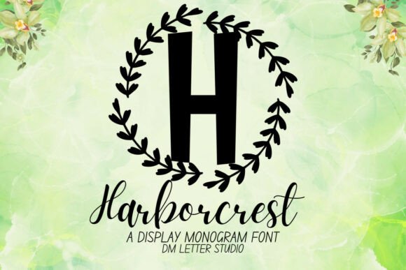 Harborcrest Monogram: A Coastal Elegance for Digital Branding