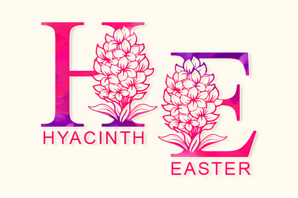 Hyacinth Easter Monogram: A Timeless Font for Crafters and Designers