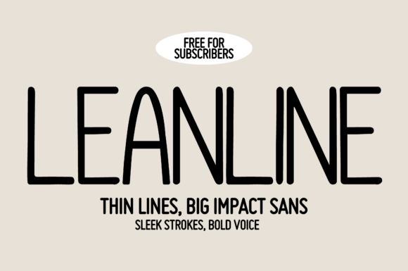 Leanline: A Versatile Sans Serif for Editorial Design