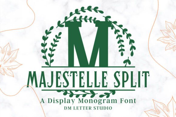 Majestelle Split Monogram: A Versatile Font for Crafters and Designers
