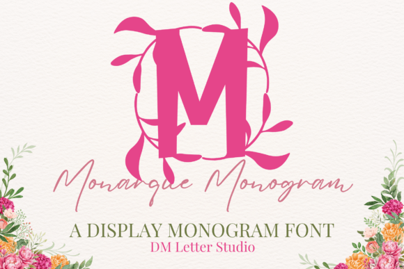 Monarque Monogram: A Serif Font for Campaign Elegance