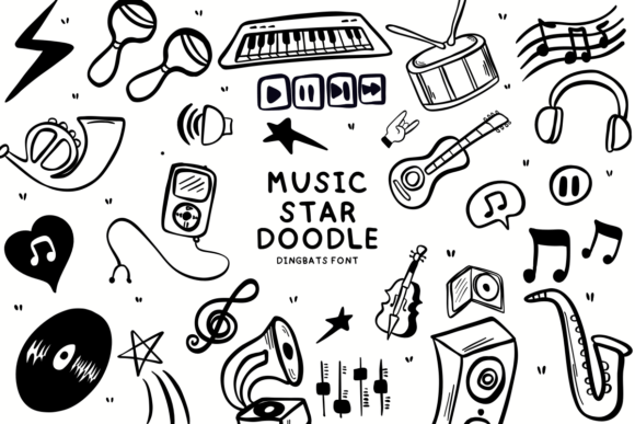 Music Star Doodle: A Versatile Font for Editorial Design