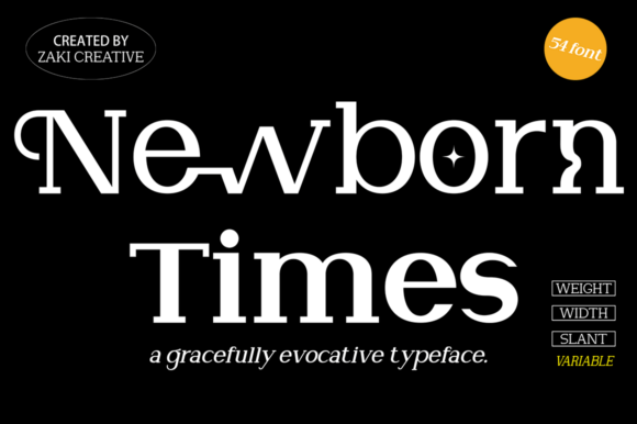 Newborn Times: A Serif Font That Breathes Life Into Handmade Creations
