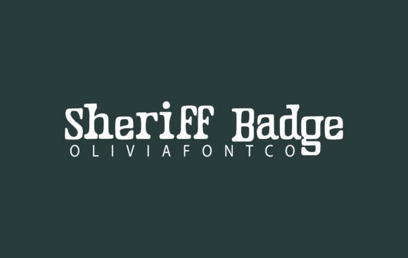 Sheriff Badge Font: A Romantic Handwritten Touch for Your Creative Projects