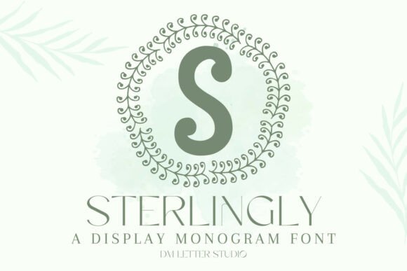 Stylish Monogram Font for Crafters and Designers
