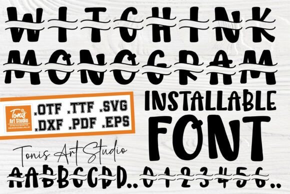 Witchink Monogram: A Font That Brings Magic to Every Project